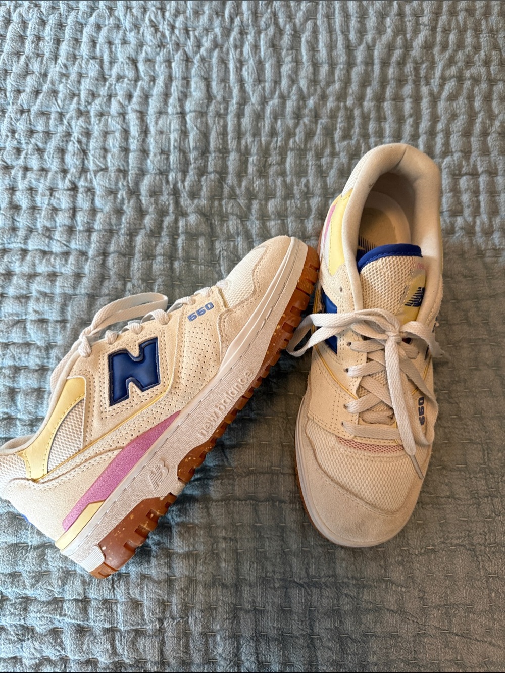 New Balance 550s with Pastel Accents